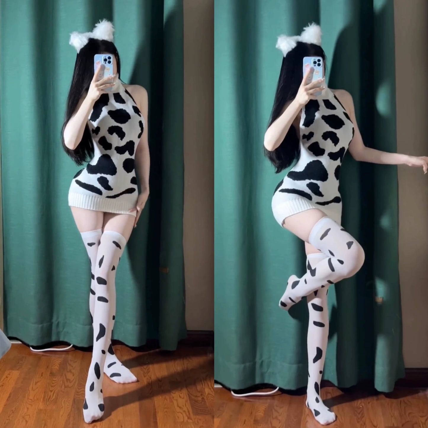 The Cow Backless Sweater VV24062