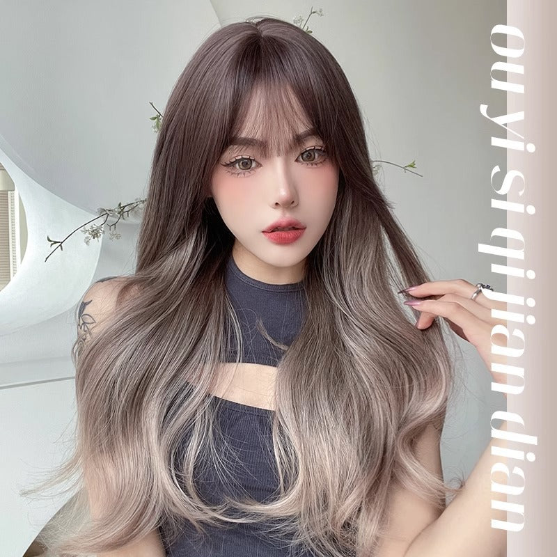 Pink Brown Ombre Glam Wig VV24078